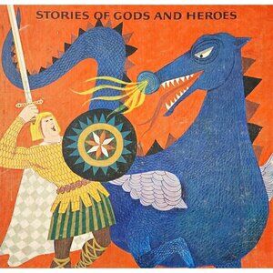 1960 Stories Of Gods & Heroes Mythology Illustrated Art Seiden 1st Edition WHBS